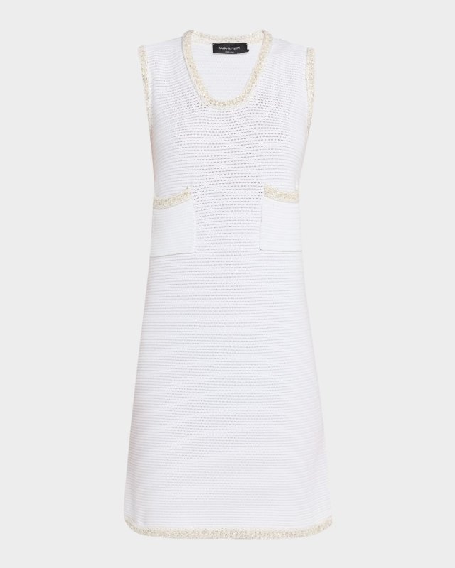 Sleeveless Cotton Knit Mini Dress